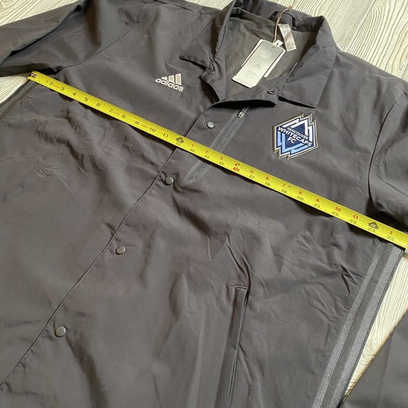 Adidas Vancouver Whitecaps FC Full Snap ATM Jacket Mens XL Gray Lined NWT MLS - Picture 13 of 16